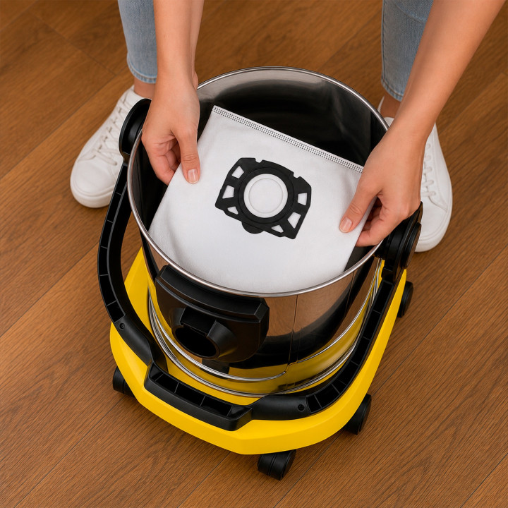 ZESTAW 10X Worek do odkurzacza syntetyczny Karcher WD4 WD5 WD6 MV4 MV5 MV6