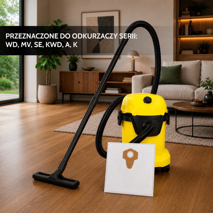 ZESTAW 10X Worek do odkurzacza syntetyczny PARKSIDE PWD 20 C3 PWD 12 B1 10 szt.