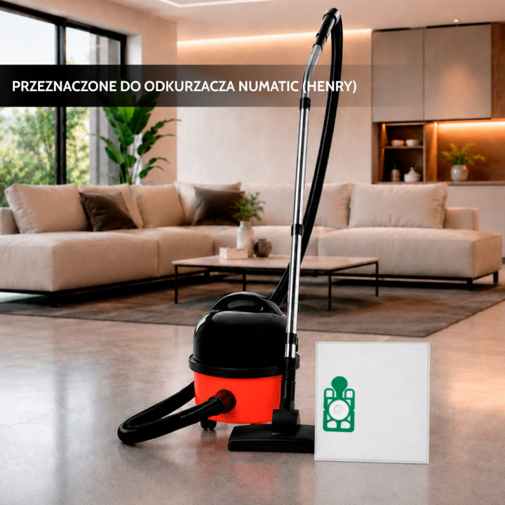 ZESTAW 10X WOREK do ODKURZACZA NUMATIC Henry George Harry NVM1CH GVE370-2 HVR G9-V