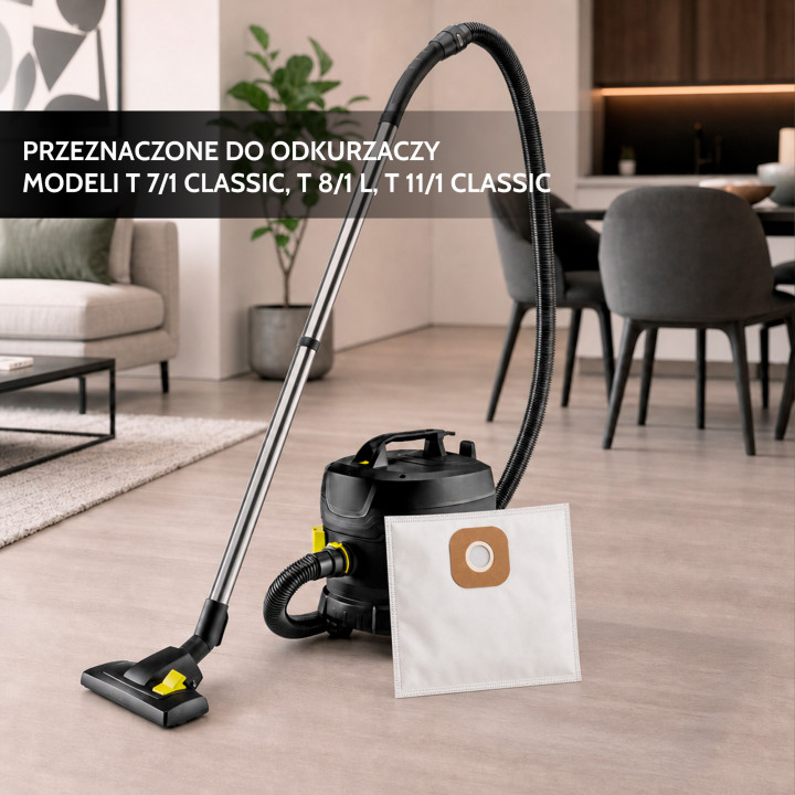 ZESTAW 10X Worek do odkurzacza KARCHER T7/1 T8/1 T 8/1L T11/1 Classic 6.904-084.0