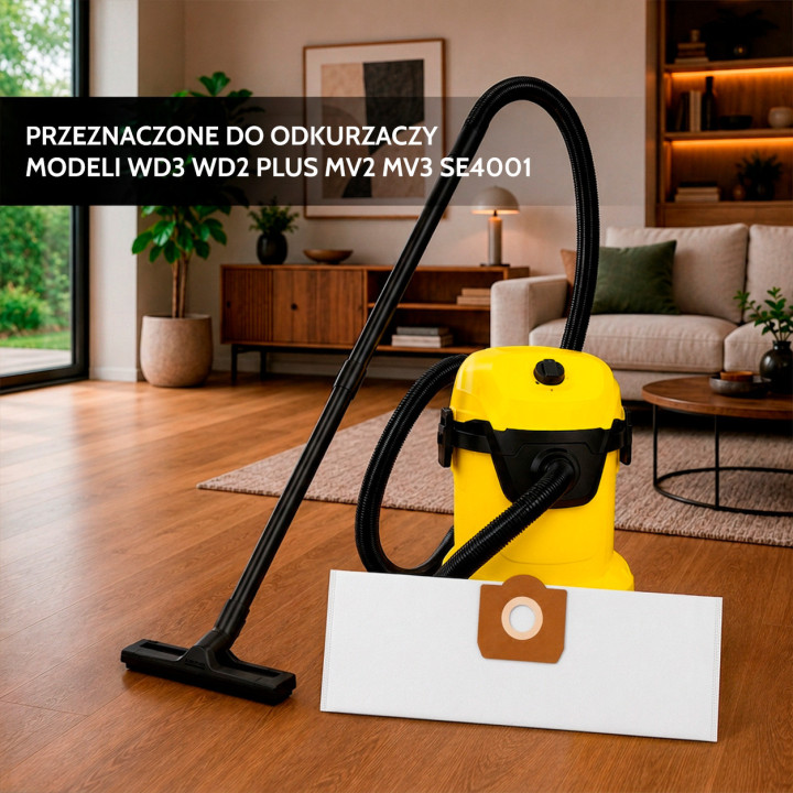 ZESTAW 10X WORKI DO ODKURZACZA KARCHER WD3 WD 3 WD WD 6 SE 4001 SE 4002 10 SZTUK
