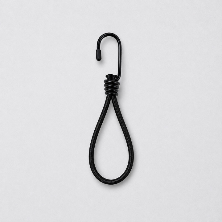 *Hak elastyczny z linką – 20 cm | Zestaw 10 sztuk*